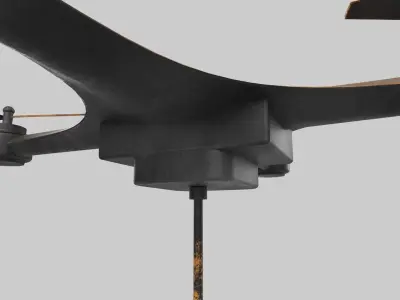 drone Low-poly 3D model 11
