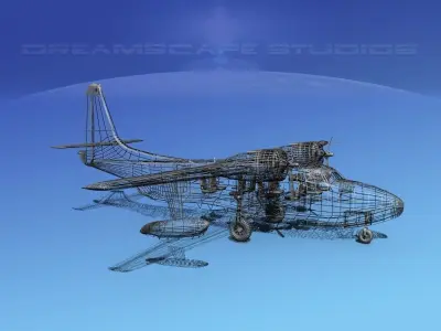 Grumman G-73 Mallard Ocean Intl 3D model