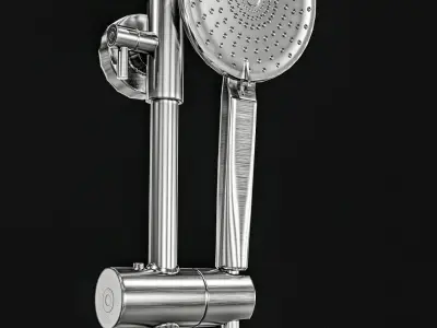 Shower 2 Colors Low-poly 3D model