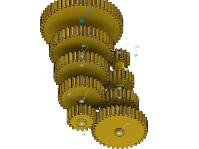 Gear box 3D model