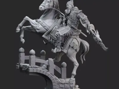 Guan Yu - Statue 3D print model