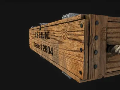 Ammunition Crate Low-poly 3D model