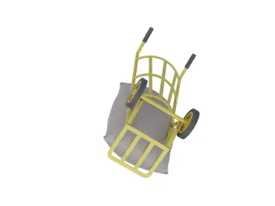 Hand Trolley - Sack Barrow Low-poly 3D model