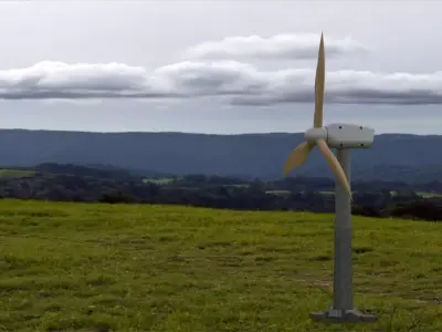 Scale small wind turbine 3D model