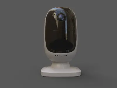 Security camera industrial or household Low-poly 3D model