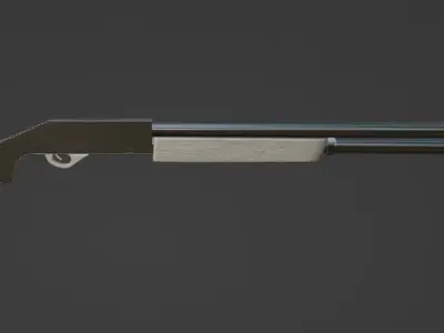3D SHOTGUN MODEL Low-poly 3D model