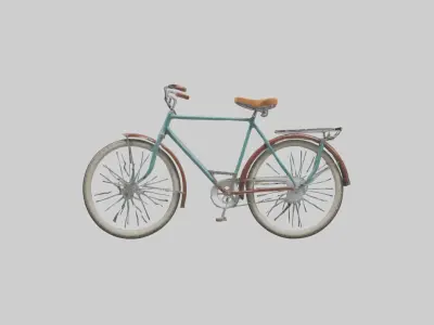 Retro Bicycle Model 1 Low-poly 3D model