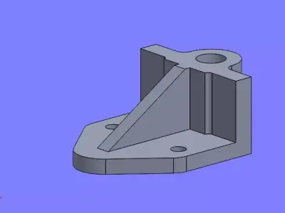 solidtutorial003 metal bracket Free 3D model