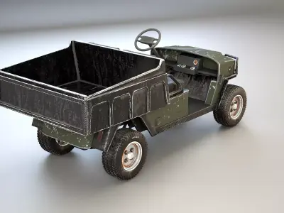 UTV Farm Cart - Used 3D model