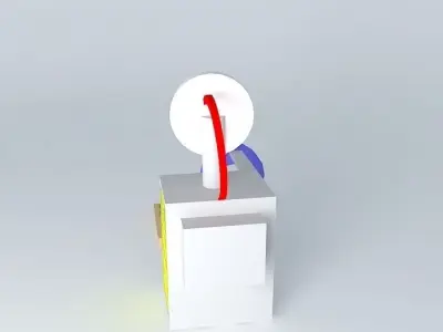 Chess playing bot Free 3D model
