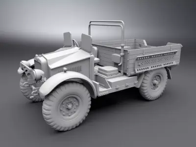 Morris CS8 scale model  3D print model