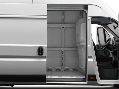 Fiat e Ducato Van L4H3 HQ Interior 2025 3D model