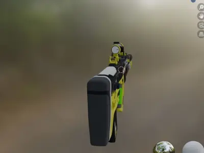 gun 6 Low-poly 3D model