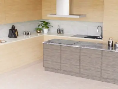 Modern Kitchen free download Free 3D model