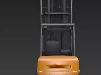 Industrial Warehouse Forklift 3D Model Low-poly 3D model