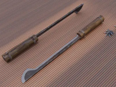 Knife Shadow Slayer Low-poly 3D model