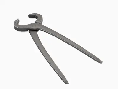 Tongs Pliers 03 Low-poly 3D model