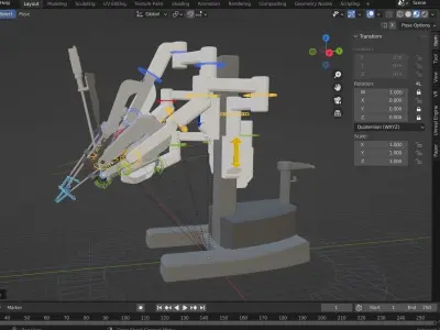 Da Vinci - Medical Robot Surgery 3D model