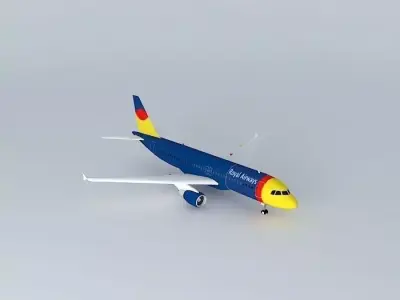 Royal Airways Airbus A320-201 Free 3D model