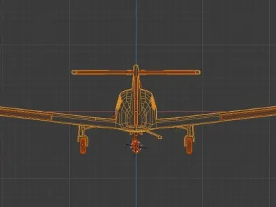 Piper arrow  Low-poly 3D model