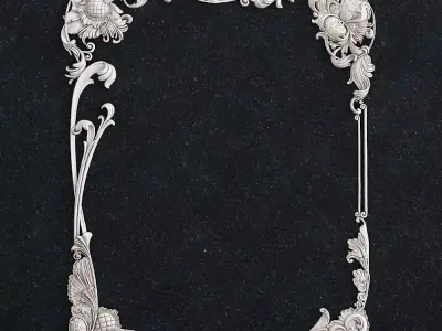 Mirror Picture frame 3D print model