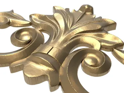 decorative pattern ready for 3D printing 3D model