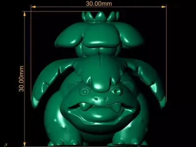 Plant dinosaur 3D printable model 3D print model