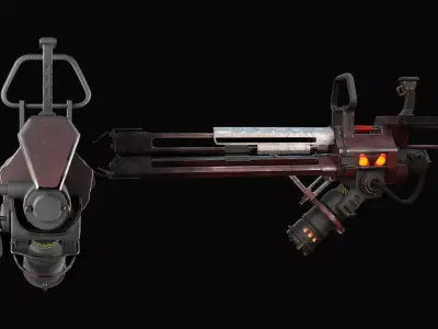 Machine Sci fi Gun Model 3D model