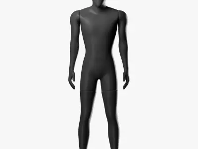 Rigged Male and Female Mannequin 3D model