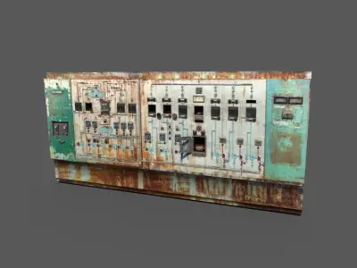 Old Control Panel 3D model buy