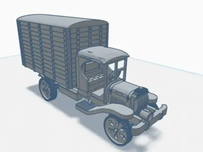 1920s era Delivery Van 3D print model