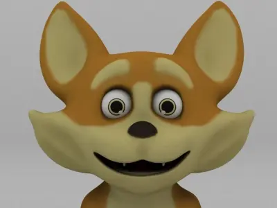 Toon Pet - Cat  Low-poly 3D model