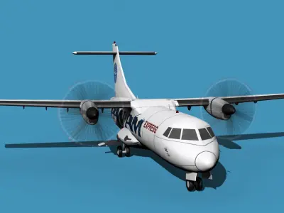 ATR-42-320 Pan Am Express 3D model