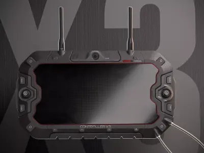 Sci-fi Controller X3 Device PBR Low-poly 3D model