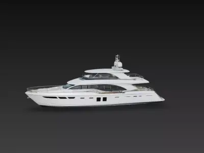 Modern Luxury Motor Yacht Superyacht 3D print model