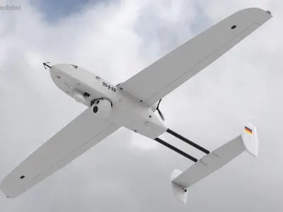 Rheinmetall Luna NG Drone White 3D model
