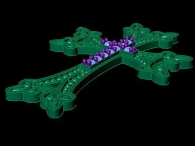cross pendant 3D print model