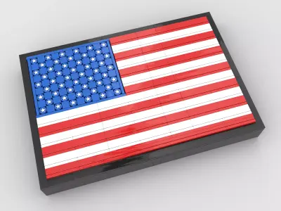 LEGO Flag of the United States 3D model