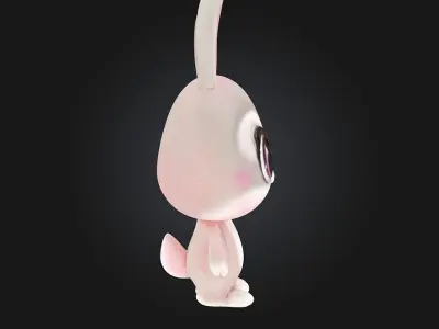Fluffy Bunny  A Bundle of Bounce  Whiskers and Wonder 3D model