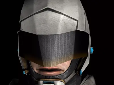 Scifi Hero Robotic 3d Model 3D model