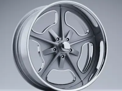Billet Specialties BONNEVILLE Wheels Low-poly 3D model