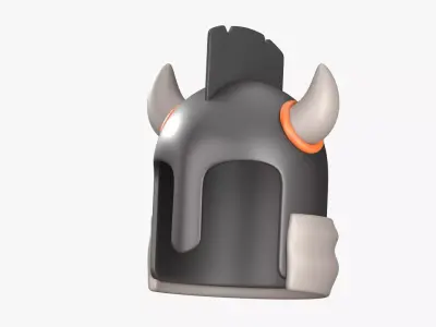 Ancient Helmet 3D Illustration 3D model purchase