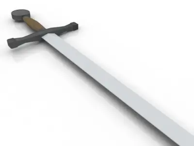 Knight Sword Low-poly 3D model buy