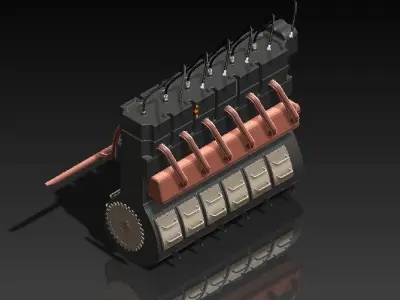 Engine solidworks Free 3D model