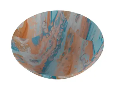 Bowl in Mix Pattren 3D model