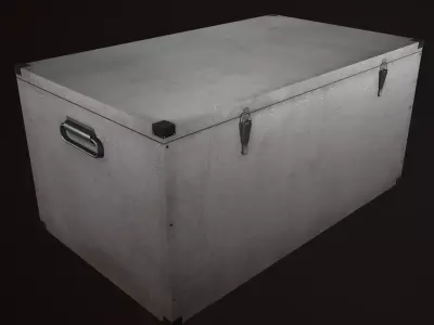 Metal box Low-poly 3D model buy