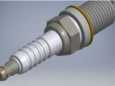 Spark Plug 3D Model 3D model by lequydonhao