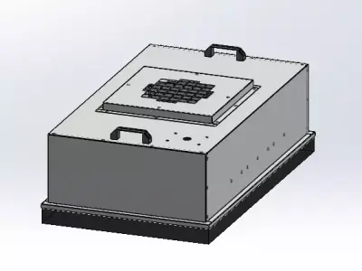 Fan Filter Unit  1027x615x265 For Clean Room - Full CAD design 3D model