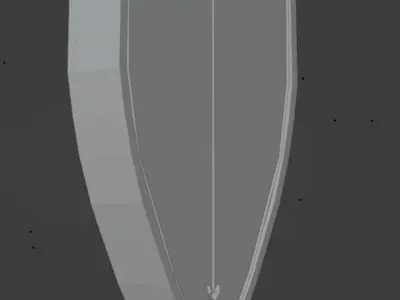 Fantasy Shield Low-poly 3D model buy