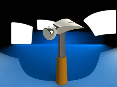 Carbon Fiber Hammer Free 3D model